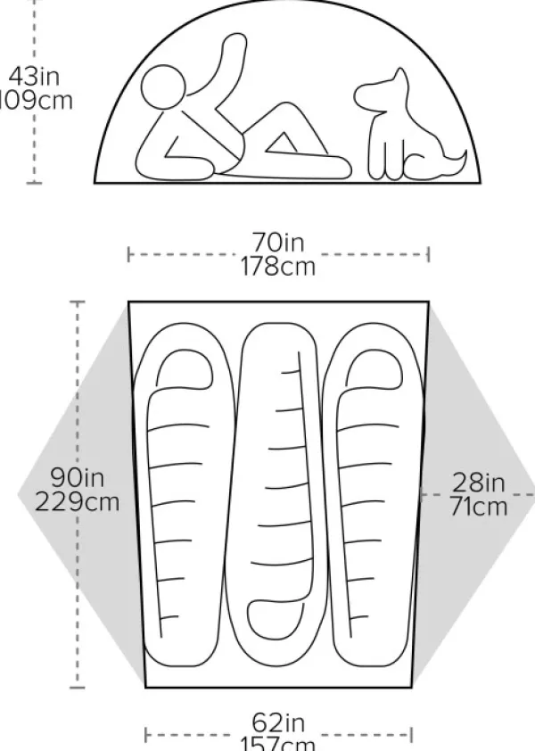 Big Agnes Copper Spur UL3 Tangelo| Teltat/Telttatarvikkeet