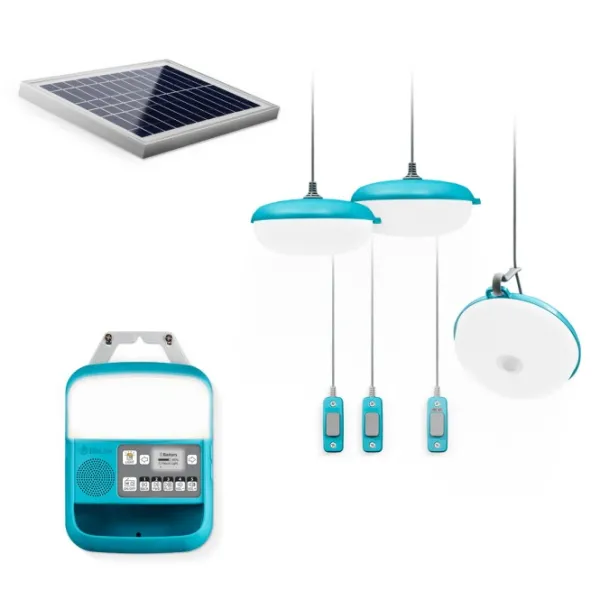 Biolite Aurinkokennovalot^Solar Home System 620+ aurinkopaneeli ja valaisimet