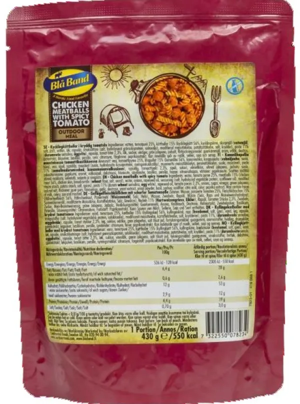 Blå Band Retkiruoat^Chicken Meatballs with spicy tomato