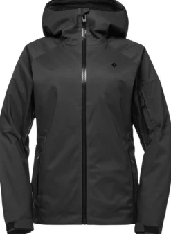 Black Diamond Kuori- Ja Sadetakit^Boundary Line Ski naisten laskettelutakki, musta