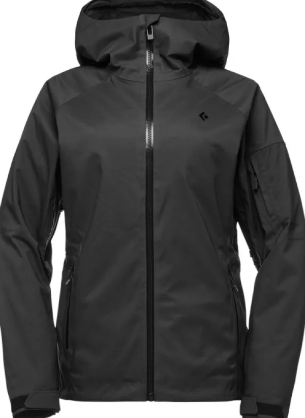 Black Diamond Kuori- Ja Sadetakit^Boundary Line Ski naisten laskettelutakki, musta