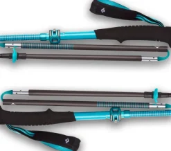 Black Diamond Hiihto- Ja Vaellussauvat^Distance Carbon FLZ Poles naisten vaellussauvat, turkoosi/musta