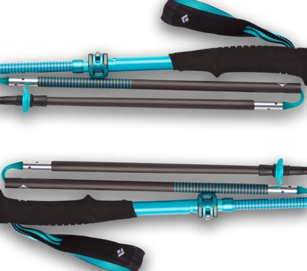 Black Diamond Hiihto- Ja Vaellussauvat^Distance Carbon FLZ Poles naisten vaellussauvat, turkoosi/musta