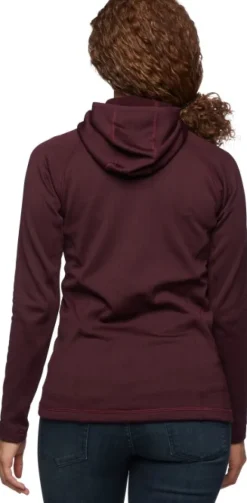 Black Diamond Hupparit, Fleecet Ja Välipaidat^Factor Hoody naisten fleecetakki, viininpunainen