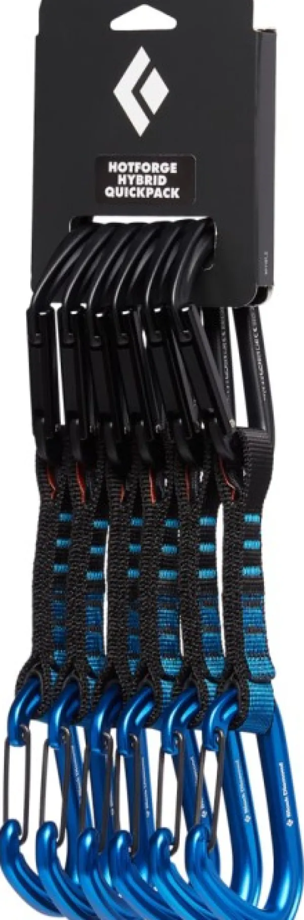 Black Diamond Hotforge Hybrid Quickpack -kiinnike, 12 cm, sininen, 6 kpl| Kiipeilyvarusteet