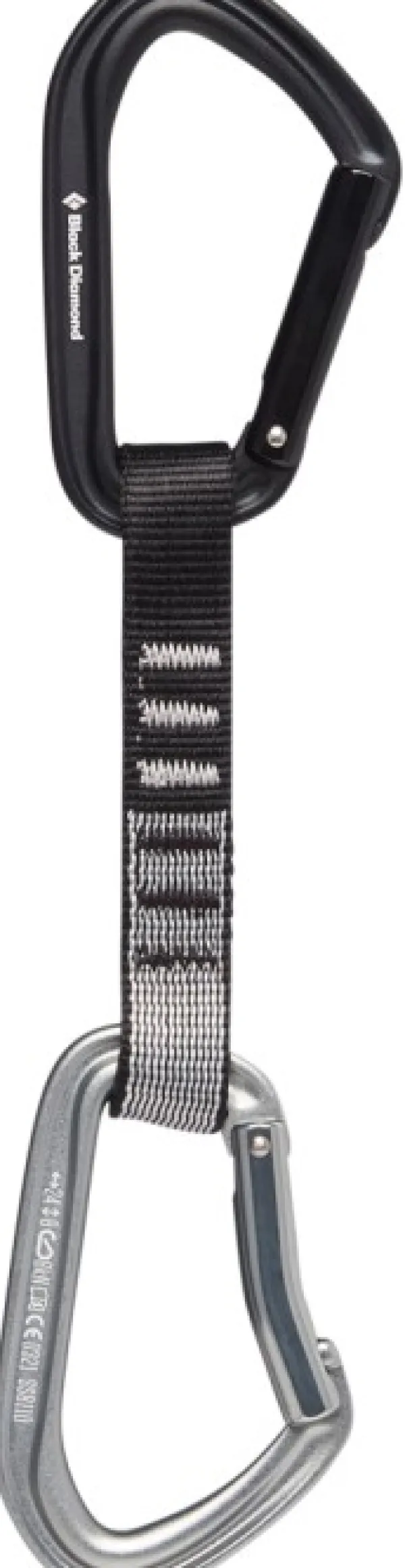 Black Diamond Kiipeilyvarusteet^Hotforge Quickdraw 12 cm jatko, vaalean harmaa