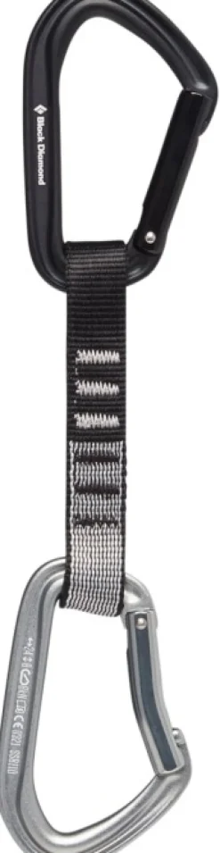 Black Diamond Kiipeilyvarusteet^Hotforge Quickdraw 16 cm jatko, vaalean harmaa