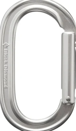 Black Diamond Oval Keylock Carabiner klassinen karbiini, hopea| Kiipeilyvarusteet