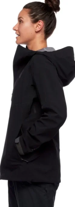 Black Diamond Recon Stretch naisten laskettelutakki, musta| Kuori- Ja Sadetakit