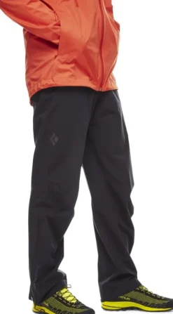 Black Diamond Stormline Stretch Rain Pants kuorihousut, musta| Metsästyshousut/Vedenpitävät Metsästyshousut