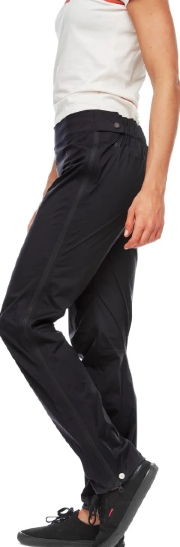 Black Diamond Polvihousut^Stormline Stretch Full Zip naisten sadehousut, musta