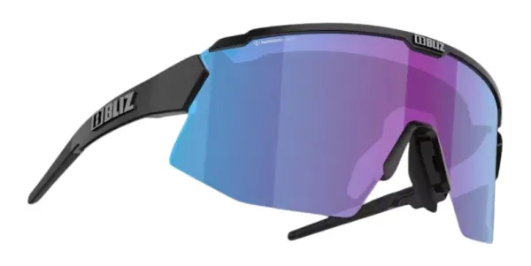 Bliz Breeze Matt Black + Violet w Blue Multi + Spare lens: Brown w Silver Mirror urheilulasit| Aurinkolasit
