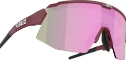 Bliz Breeze Small Matt Burgundy + Brown w Rose Multi + Spare lens Pink urheilulasit| Aurinkolasit