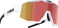 Bliz Fusion Matt White with Smoke/Red Multi| Aurinkolasit