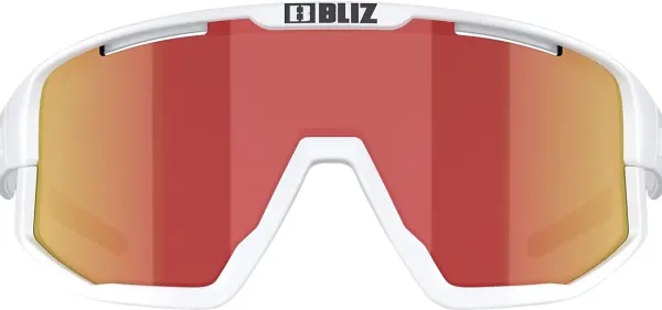 Bliz Fusion Matt White with Smoke/Red Multi| Aurinkolasit