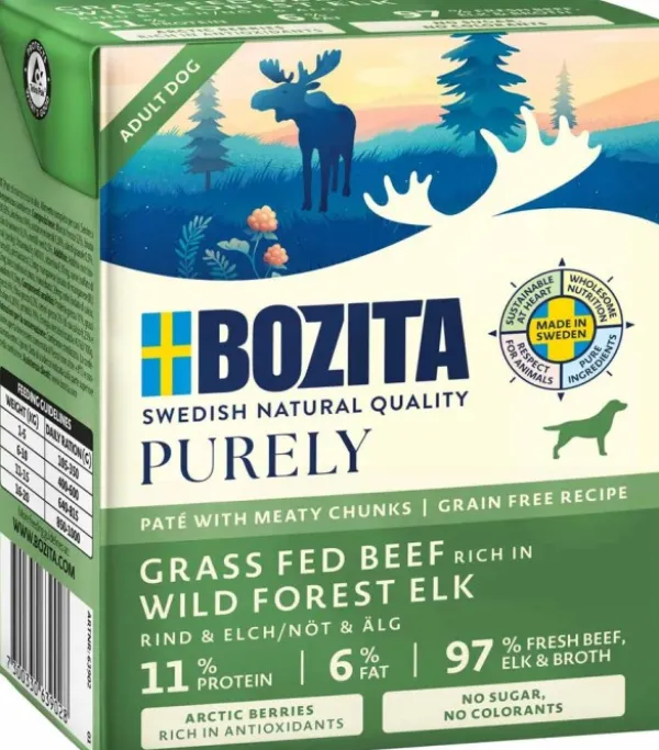 Bozita Koiran Märkäruoka^Dog Purely Pate Elk 370 g