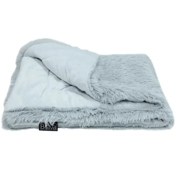 Brava Fluffy Calming Bed Light Grey Rectangle L| Koiranpedit