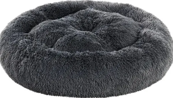Brava Fluffy Calming Bed Dark Grey L| Koiranpedit