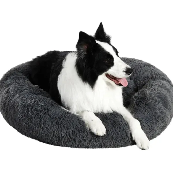 Brava Fluffy Calming Bed Dark Grey L| Koiranpedit