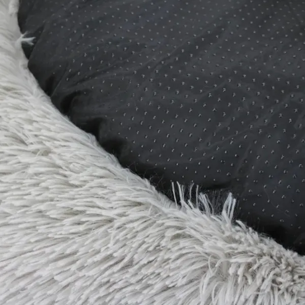 Brava Fluffy Calming Bed Dark Grey L| Koiranpedit