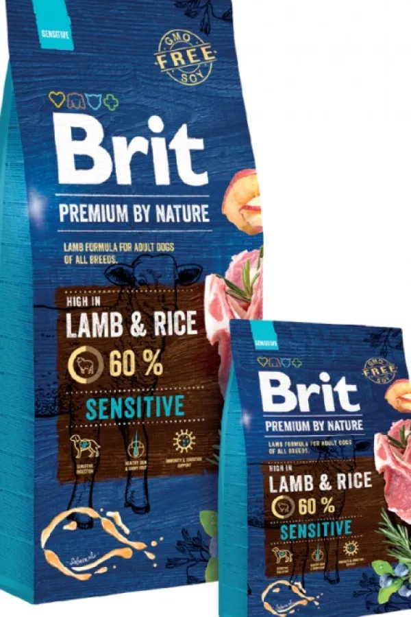 Brit Premium by Nature Sensitive Lamb täysravinto, 15 kg| Koiran Kuivaruoka