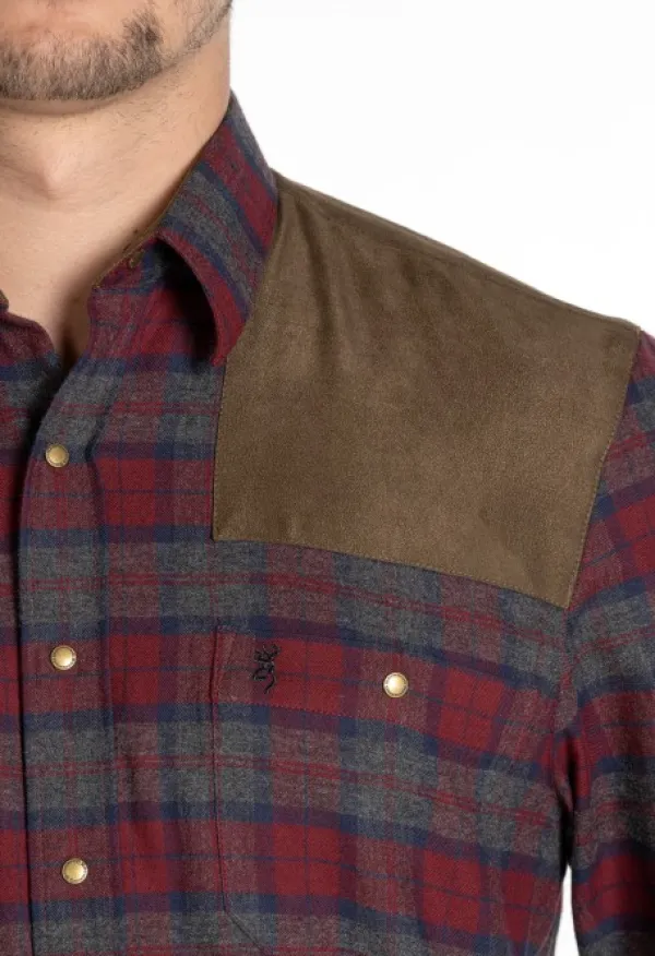 Browning Frederick Shirt flanellipaita, punainen| Metsästyspaidat