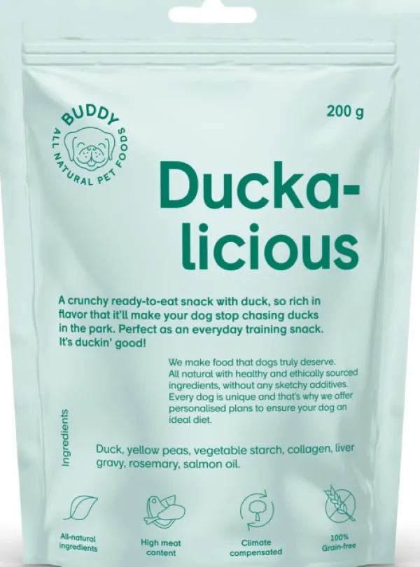 Buddy Semi-moist Snack makupala ankka/rosmariini, 200 g| Makupalat