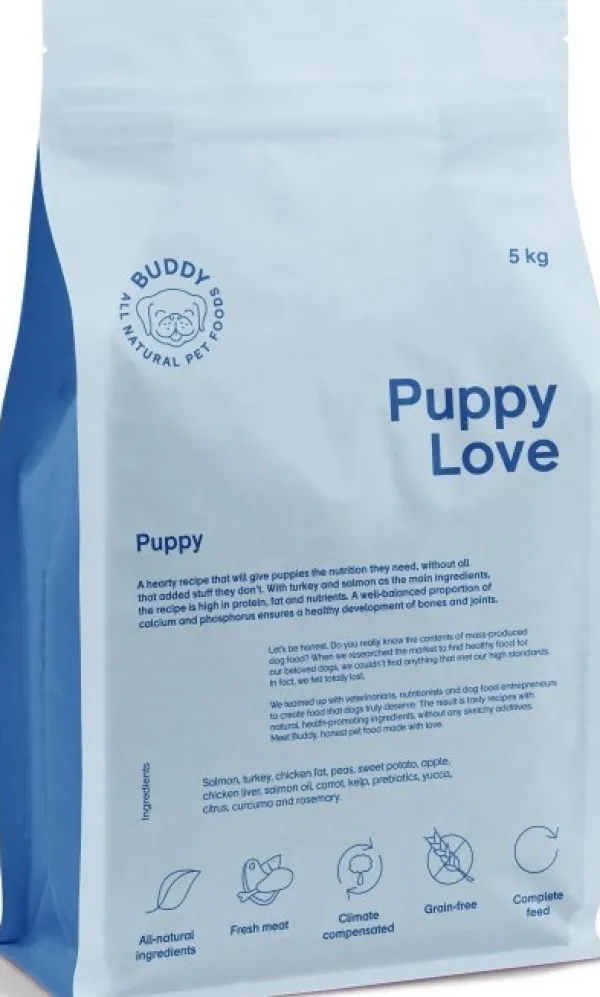 Buddy Puppy Love pentujen kuivaruoka, 5 kg| Koiran Kuivaruoka