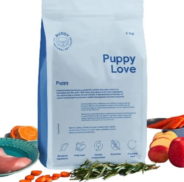 Buddy Puppy Love pentujen kuivaruoka, 5 kg| Koiran Kuivaruoka