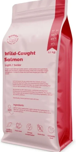 Buddy Koiran Kuivaruoka^ Wild Caught Salmon kuivaruoka, 12 kg
