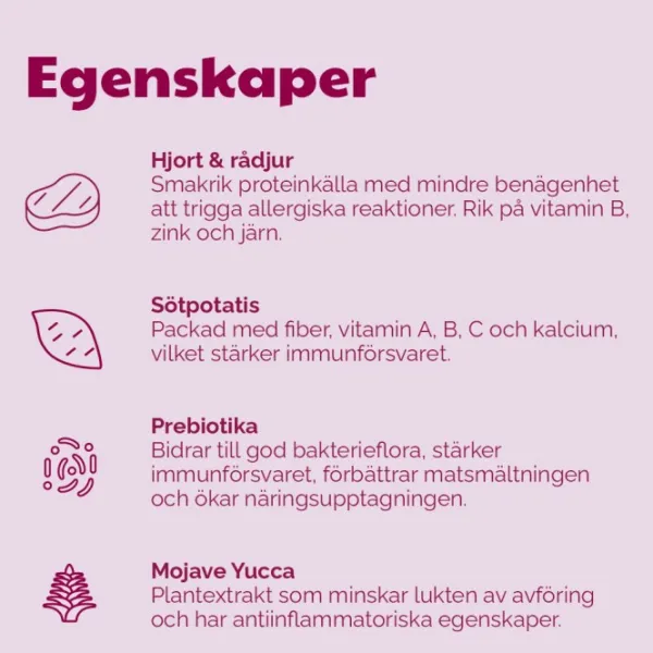 Buddy Wild Venison koiranruoka, 2 kg| Koiran Kuivaruoka