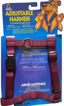Bull Adjustable Harness Burgundy 50-70 cm| Valjaat