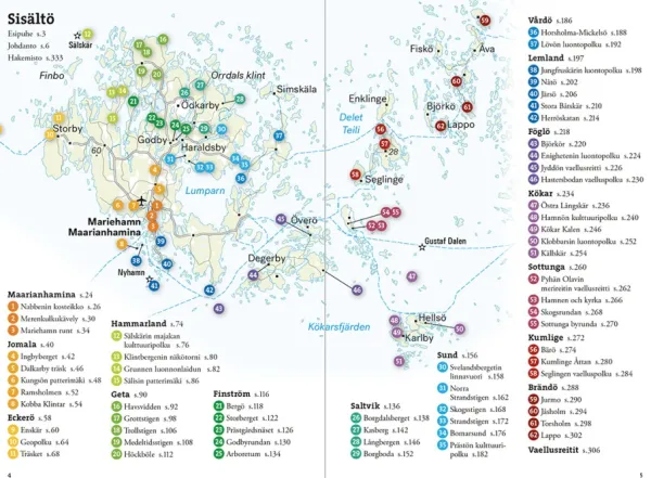Calazo Kirjat Ja Kartat^Ahvenanmaan retkeilyopas