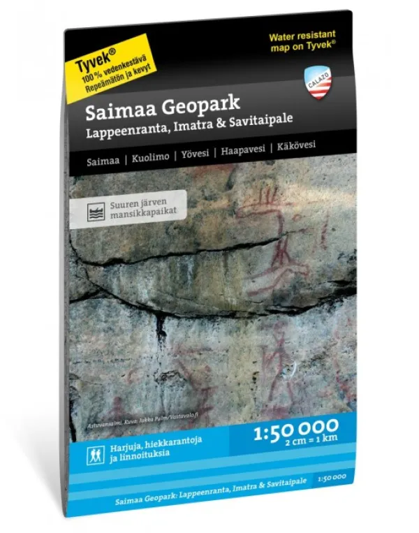 Calazo Kirjat Ja Kartat^Saimaa GeoPark Lappeenranta, Imatra & Savitaipale 1:50 000