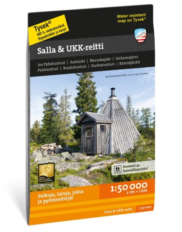 Calazo Salla & UKK-reitti 1:50 000| Kirjat Ja Kartat
