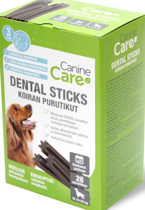 CanineCare Puruluut^Dental Sticks purutikku, M, 28 kpl