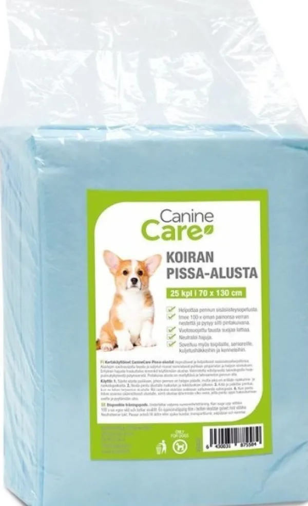 CanineCare Koiranpentujen Tarvikkeet^Koiran Pissa-alusta, 70x130 cm, 25 kpl