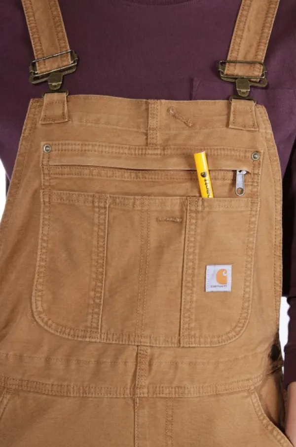 Carhartt Workwear Vapaa-ajan Housut^Carhartt Crawford Bib Overall naisten haalari, Carhartt® Brown