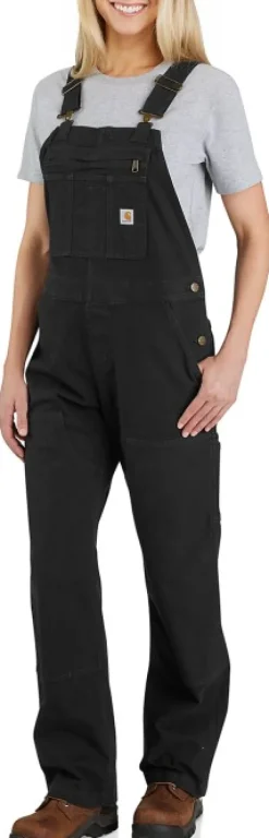 Carhartt Workwear Carhartt Crawford Bib Overall naisten lappuhaalarit, musta| Vapaa-ajan Housut