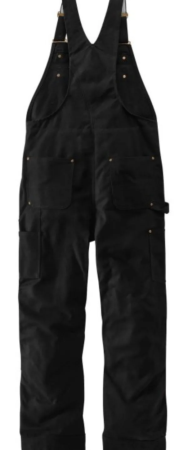 Carhartt Workwear Toppahousut^Carhartt Firm Duck vuoratut työhaalarit, musta