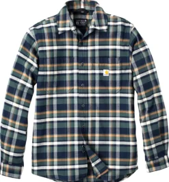 Carhartt Workwear Flanelli- Ja Kauluspaidat^Carhartt Flannel L/S Plaid Shirt paita, Navy