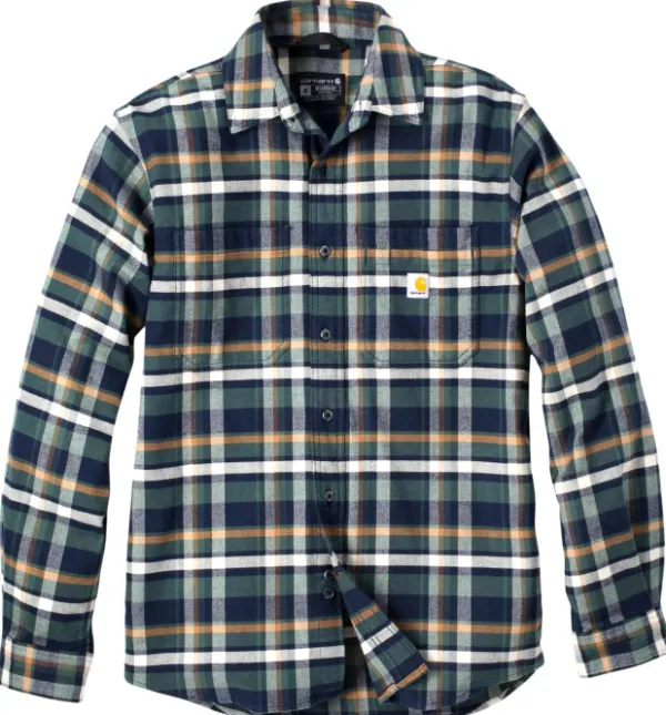 Carhartt Workwear Flanelli- Ja Kauluspaidat^Carhartt Flannel L/S Plaid Shirt paita, Navy