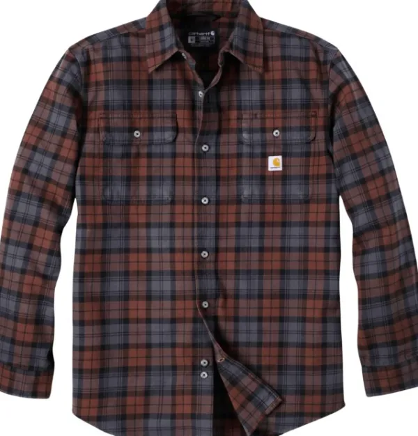 Carhartt Workwear Flanelli- Ja Kauluspaidat^Carhartt Flannel L/S Plaid Shirt paita, Mocha