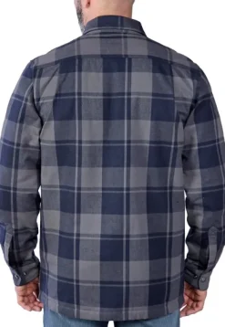 Carhartt Workwear Carhartt Flannel Sherpa Lined Shirt Jacket flanellipaita, sininen| Flanelli- Ja Kauluspaidat