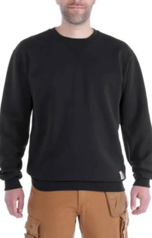 Carhartt Workwear Carhartt Midweight Crewneck paita, musta| Hupparit, Fleecet Ja Välipaidat