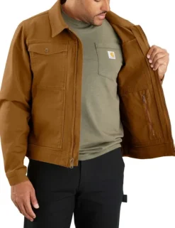 Carhartt Workwear Ulkoilutakit^Carhartt M's Duck Relaxed Fit Jacket Carhartt® Brown