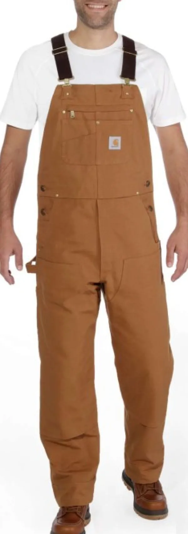 Carhartt Workwear Carhartt M's Duck Bib Overall Carhartt® Brown| Vapaa-ajan Housut
