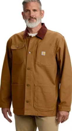Carhartt Workwear Carhartt M's Duck Loose Fit Chore Coat Carhartt® Brown| Ulkoilutakit