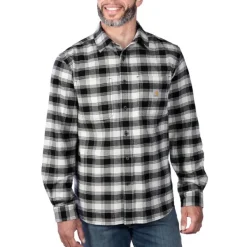 Carhartt Workwear Carhartt M's Flannel L/S Plaid Shirt Malt| Flanelli- Ja Kauluspaidat