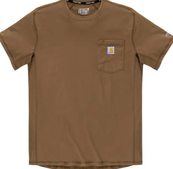 Carhartt Workwear T-paidat Ja Pikeepaidat^Carhartt M's Force Pocket S/S T-Shirt Carhartt® Brown